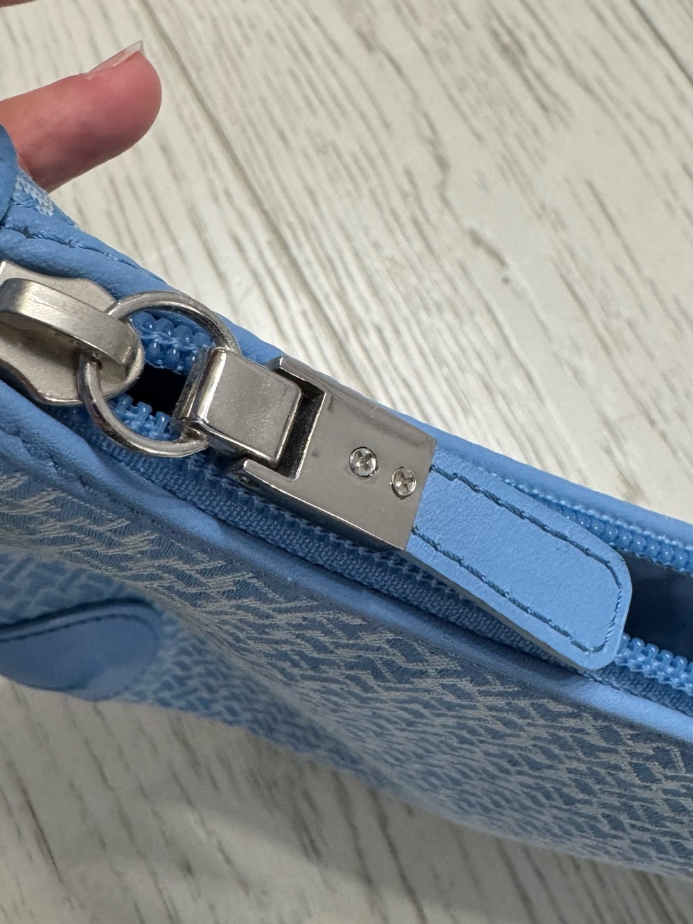 Talbots Light Blue Hobo Shoulder Bag - Picture 6 of 9